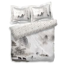 Heckett & Lane Dekbedovertrek Ning - Cloud White