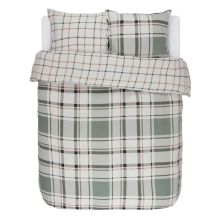 Essenza Dekbedovertrek Novan (flanel) - Litsjumeaux XL - 260x200/220 cm - Green