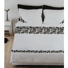 Beddinghouse Dekbedovertrek Orvieto - Tweepersoons - 200x200/220 cm - Zwart