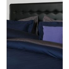 HnL Dekbedovertrek Peach Twill - Litsjumeaux - 260x200/220 cm - Ink Blue