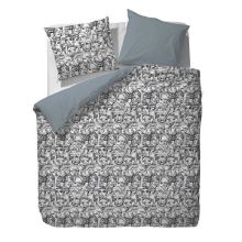 Essenza Dekbedovertrek Pierre - Eenpersoons - 150x210 + 50x60 cm - Black
