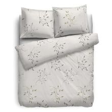 HnL Pure Cotton Dekbedovertrek Pippa - Eenpersoons - 135x200 + 80x80 cm - Off-White