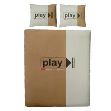 Covers en Co Dekbedovertrek Play - Eenpersoons - 140x200/220 cm - Grijs