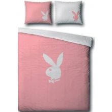 Playboy Dekbedovertrek Classic - Litsjumeaux - 240x200/220 cm - Roze
