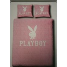 Playboy Dekbedovertrek Jeans Effect - Eenpersoons - 140x200/220 cm - Roze