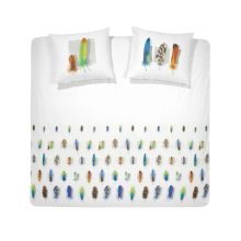 Damai Dekbedovertrek Plumage - Litsjumeaux - 240x200/220 cm - White