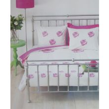 Beddinghouse Dekbedovertrek Rose'n Stripe - Litsjumeaux - 240x200/220 cm - Cyclaam