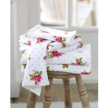 PiP Studio Badtextiel Roses and Dots (6 Stuks) - Washandje - 16x22 cm - White