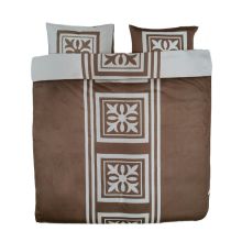 Beddinghouse Dekbedovertrek San Remo - Tweepersoons - 200x200/220 cm - Taupe
