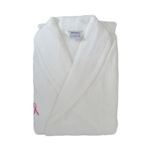 Seahorse Badjas Pink Ribbon - S - White