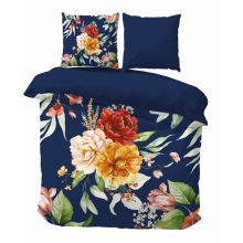iSleep Dekbedovertrek Simone - Donker Blauw