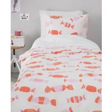 Dekbedovertrek Snoepjes - Junior - 120x150 cm - Roze
