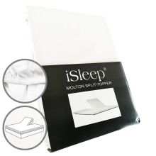 iSleep Molton Split-topper - Wit