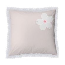 Stapelgoed Sierkussen Flower Fields - 50x50 cm - Roze