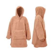 Unique Living Oversized Hoodie Teddy - Old Pink