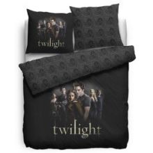Twilight Dekbedovertrek Cullens - Eenpersoons - 140x200/220 cm - Zwart