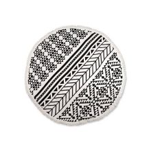 Unique Living Roundie Dessin 1 - Zwart/Wit