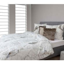 HnL Pure Cotton Dekbedovertrek Ulla - Litsjumeaux XL - 260x200/220 cm - Grey