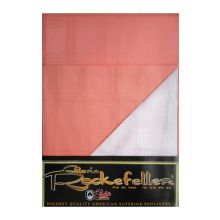 Gloria Rockefeller Dekbedovertrek Satin Check - Eenpersoons - 140x200/220 cm - Zalmroze/Wit
