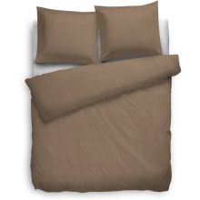 HnL Refined Dekbedovertrek Uni Stripe - Eenpersoons - 135x200 + 80x80 cm - Gold