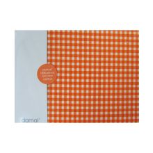 Damai Hoeslaken Vichy - Eenpersoons - 90x200 cm - Orange