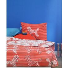 Beddinghouse Dekbedovertrek Vito - Litsjumeaux - 240x200/220 cm - Rood