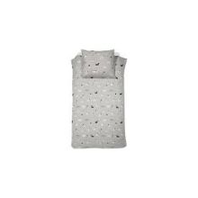 Damai dekbedovertrek Walker Flanel - Eenpersoons - 135x200cm + 1x 80x80cm - Grey