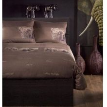Damai Dekbedovertrek Wildlife - Eenpersoons - 135x200 cm - Walnut