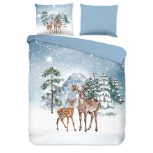 Good Morning Dekbedovertrek Winter (Flanel) - Multi