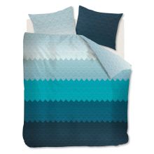 Beddinghouse Dekbedovertrek Anderson (flanel) - Litsjumeaux XL - 260x200/220 cm - Aqua