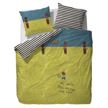 Covers en Co Dekbedovertrek Backpack - Tweepersoons - 200x200/220 cm - Yellow
