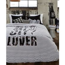 Beddinghouse Dekbedovertrek Big City Lover - Litsjumeaux - 240x200/220 cm - Black