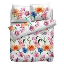 HnL Pure Cotton Dekbedovertrek Botanic Garden - Litsjumeaux - XL 260x200/220 cm - Multi