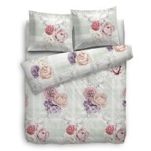 HnL Pure Cotton Dekbedovertrek Cerise - Litsjumeaux XL - 260x200/220 cm - Multi