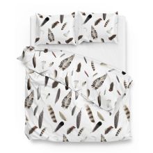 Zo! Home Dekbedovertrek Chester (Flanel) - White/Brown