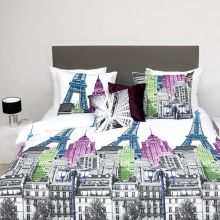 HnL Pure Cotton Dekbedovertrek City Life - Litsjumeaux - 240x200/220 cm - Multi