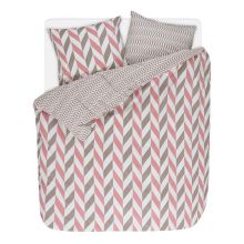 Esprit Dekbedovertrek Criss Cross (flanel) - Tweepersoons - 200x200/220 cm - Pink