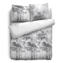 HnL Flanel Dekbedovertrek Dagwood - Litsjumeaux XL - 260x200/220 cm - Grijs