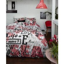Beddinghouse Dekbedovertrek Endless Summer - Litsjumeaux - 240x200/220 cm - Red