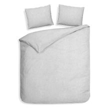 Heckettlane Dekbedovertrek Franela (Flanel) - Mist Grey