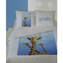 Dekbedovertrek Giraffe - Litsjumeaux - 240x200/220 cm - Blauw