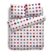 HnL Pure Cotton Dekbedovertrek Gwyneth - Eenpersoons - 140x200/220 cm - Wit