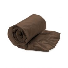 HnL Royal Cotton Split-Topper Hoeslaken Perkal Katoen - Chocolate Brown