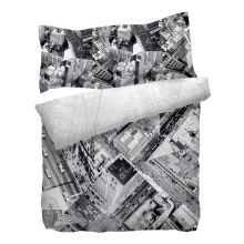 HnL Pure Cotton Dekbedovertrek Pitt - Litsjumeaux - 240x200/220 cm - Grey