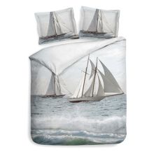 Heckett & Lane Dekbedovertrek Rivas - Wavey Blue