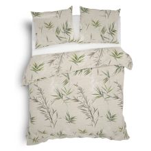 Heckettlane Dekbedovertrek Sami (Flanel) - Natural Green