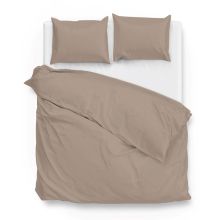 Zo! Home Dekbedovertrek Satinado - Praline Brown