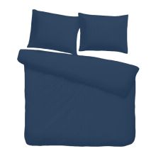 Dekbedovertrek Satijnstreep - Donker Blauw
