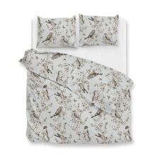 Zo! Home Dekbedovertrek Uccello (Flanel) - Grey